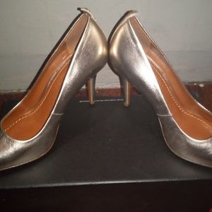 Coach Heels size 5 Champagne color.I also have a coral pair same size worn once